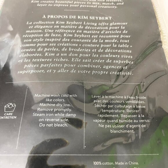 Kim Seybert Living Set of 4 Napkins Cotton 21 Inch - Picture 8 of 15